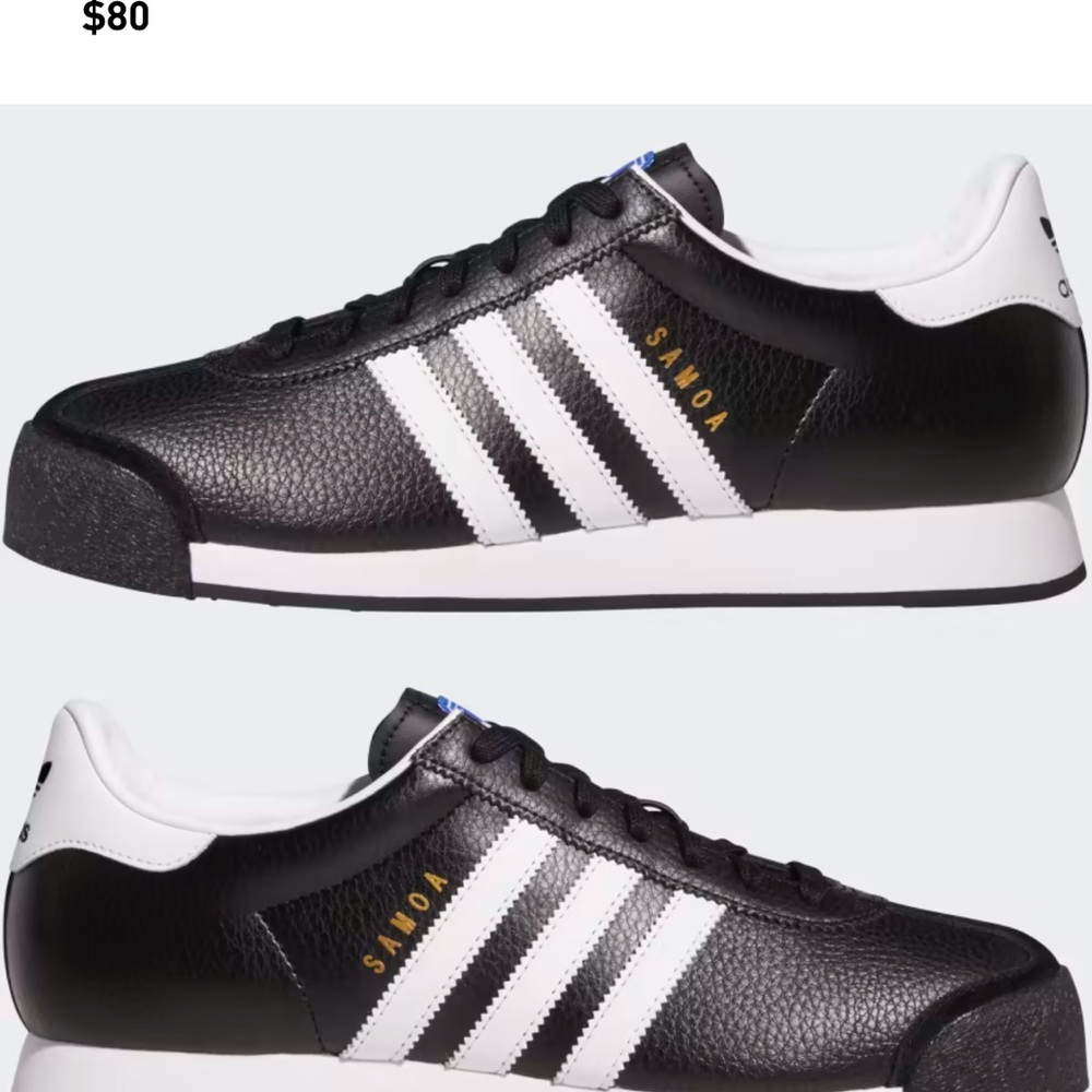 Adidas Samoa Black and White Sneakers - Picture 5 of 10